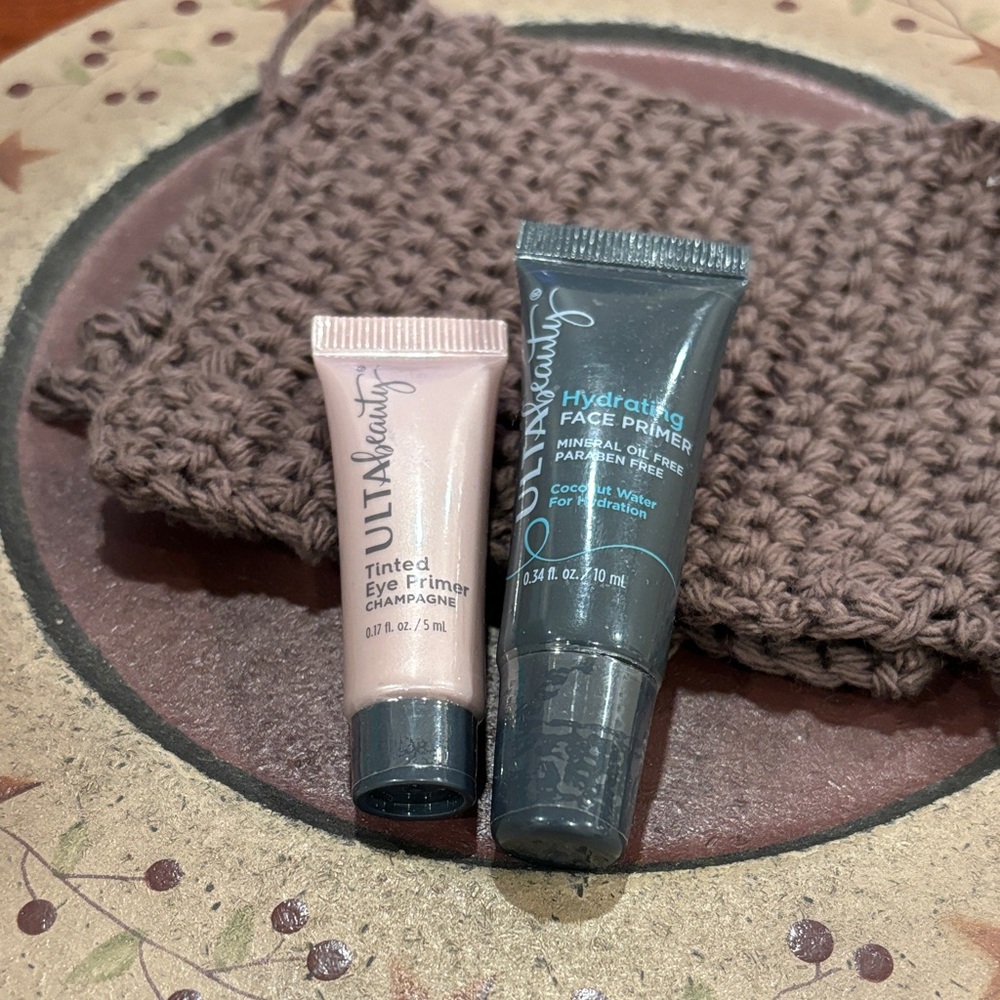 Ulta Beauty Tinted Eye Primer in Champagne and Hydrating Face Primer